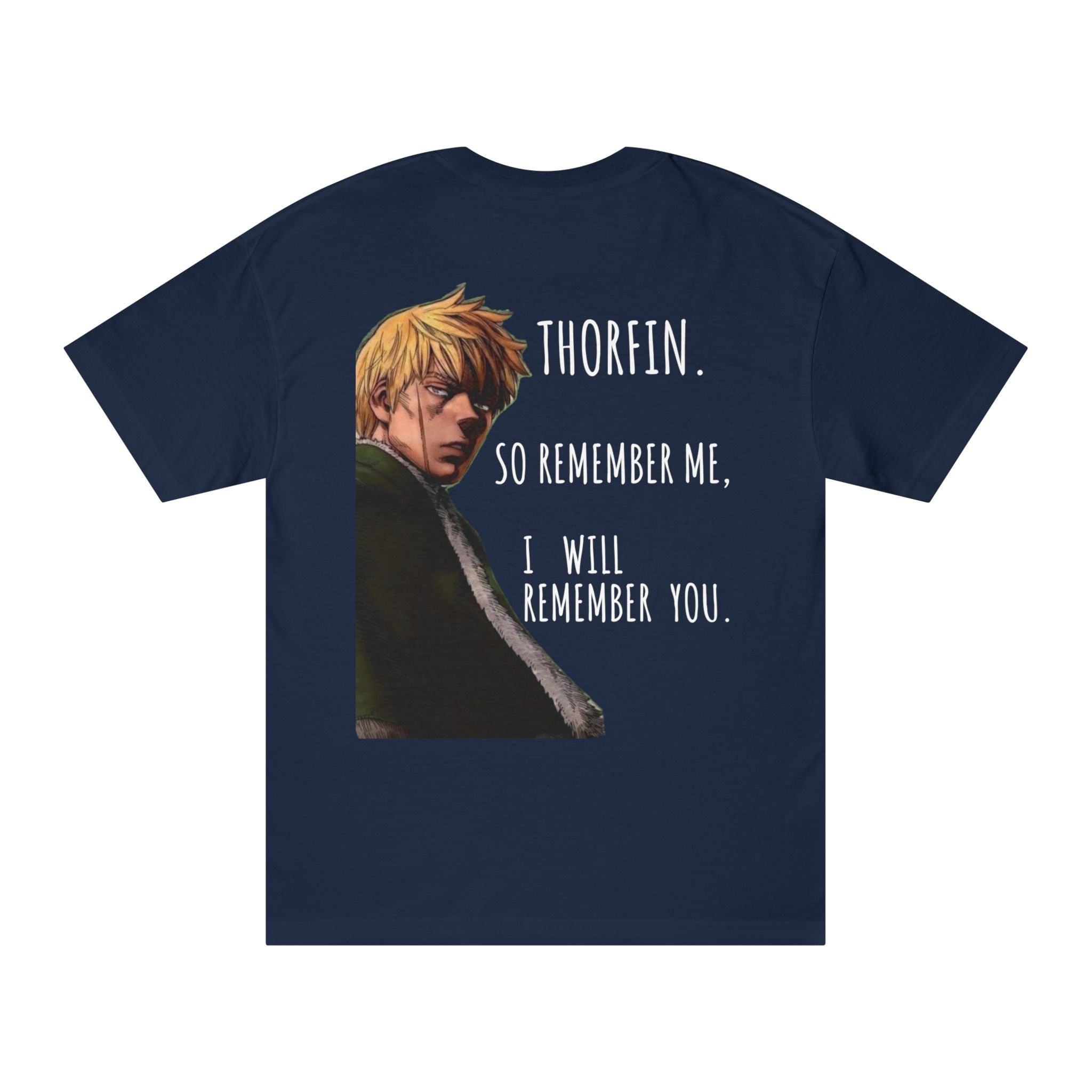 Thorfinn anime quote T-Shirt | Illustrated character back print