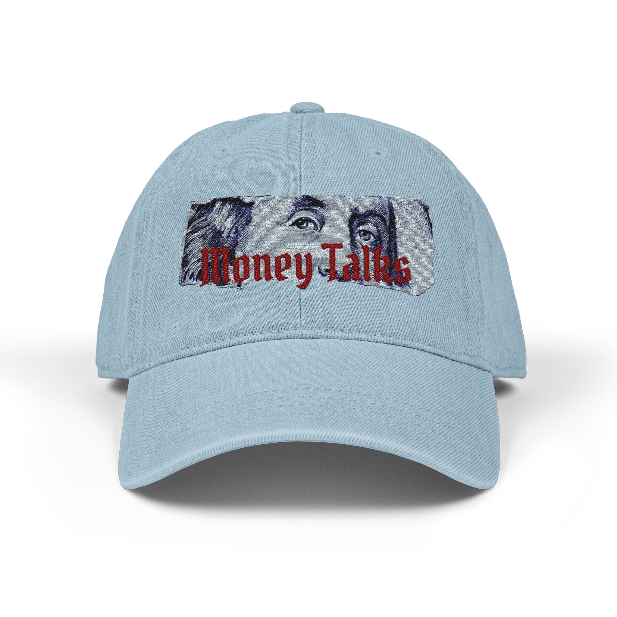 Money Talks embroidered Hat | Bill portrait embroidery, streetwear