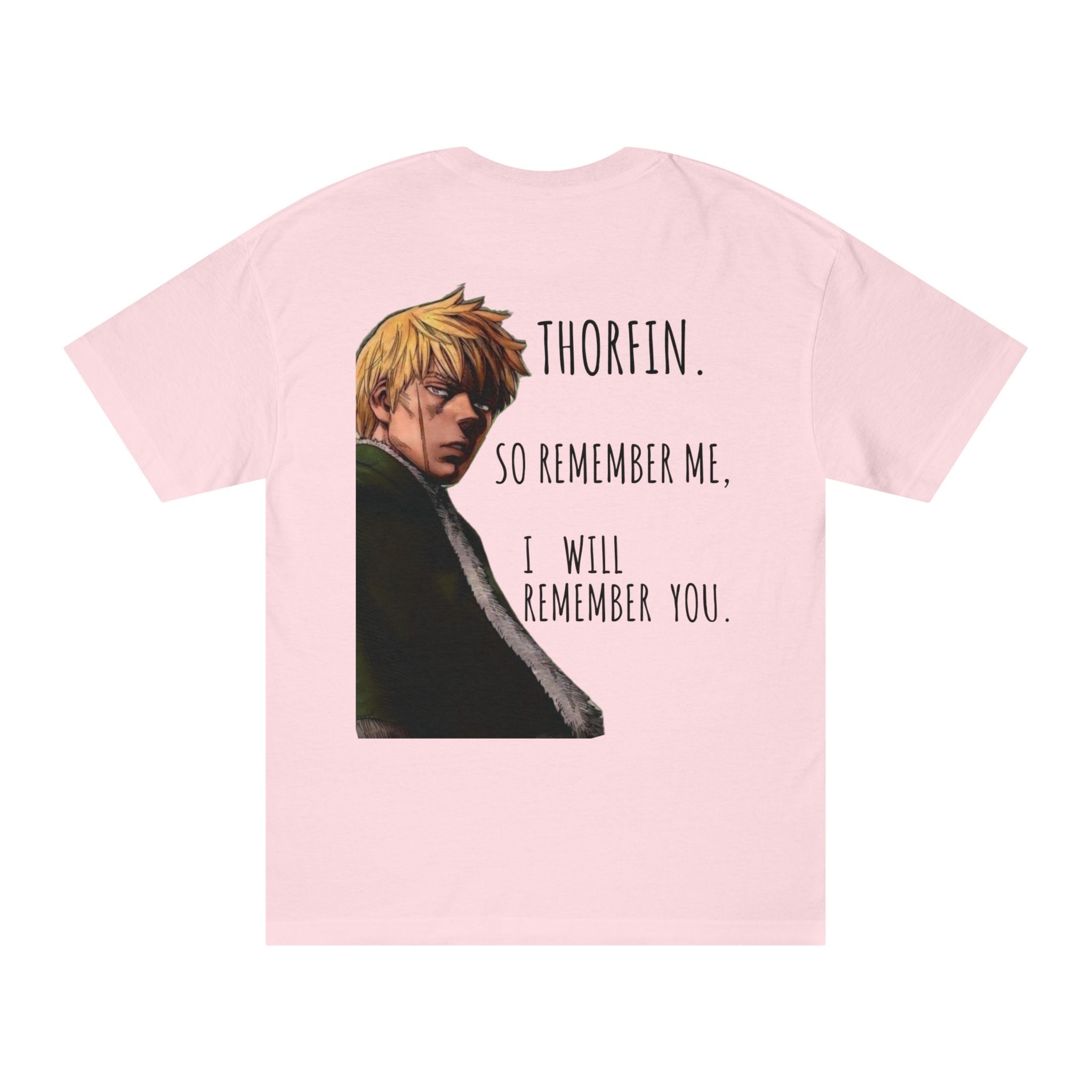 Thorfinn anime quote T-Shirt | Illustrated character back print