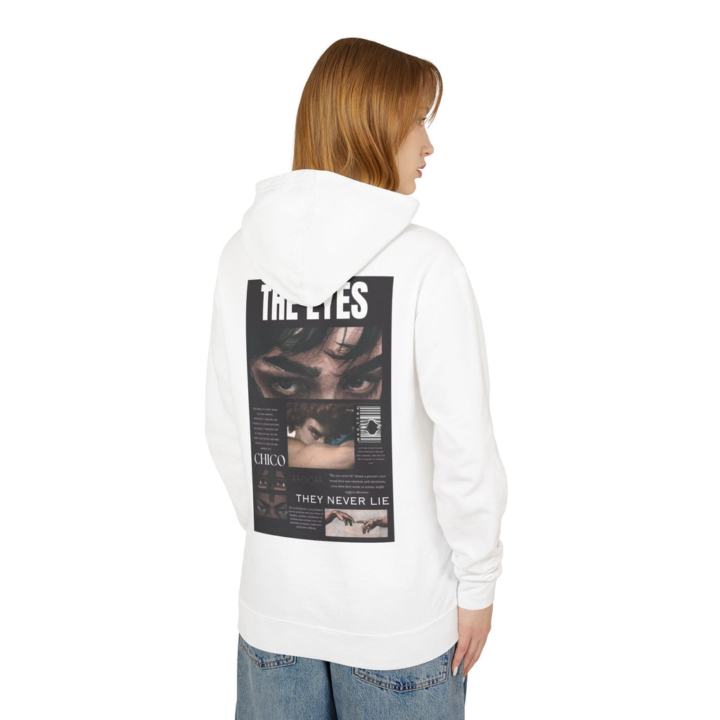 Hoodie — 'The Eyes' Retro Photo Collage Graphic Hooded Sweatshirt