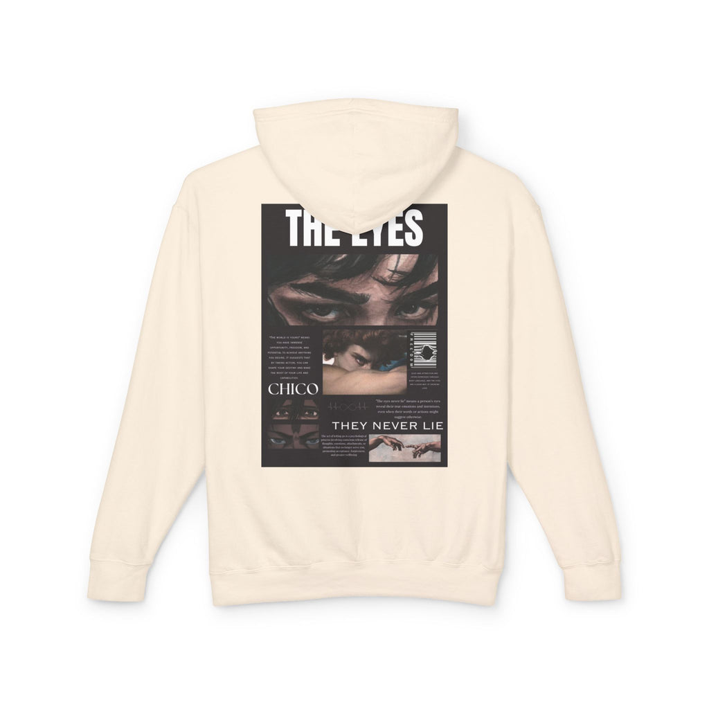 Hoodie — 'The Eyes' Retro Photo Collage Graphic Hooded Sweatshirt