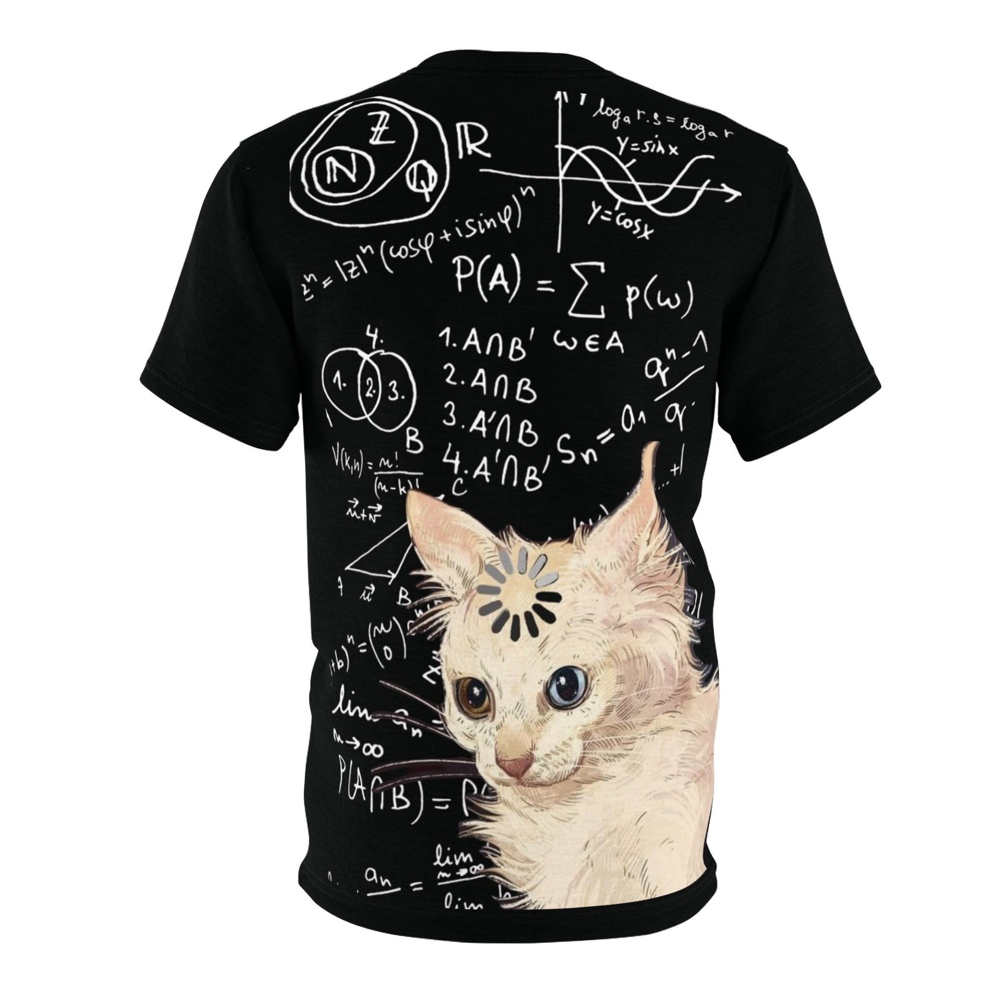 Minimal Script Chest Tee — Black Cut & Sew T‑Shirt